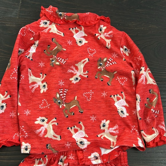 Rudolph the Red Nose reindeer Size 3t Girls Pjs - Picture 8 of 8